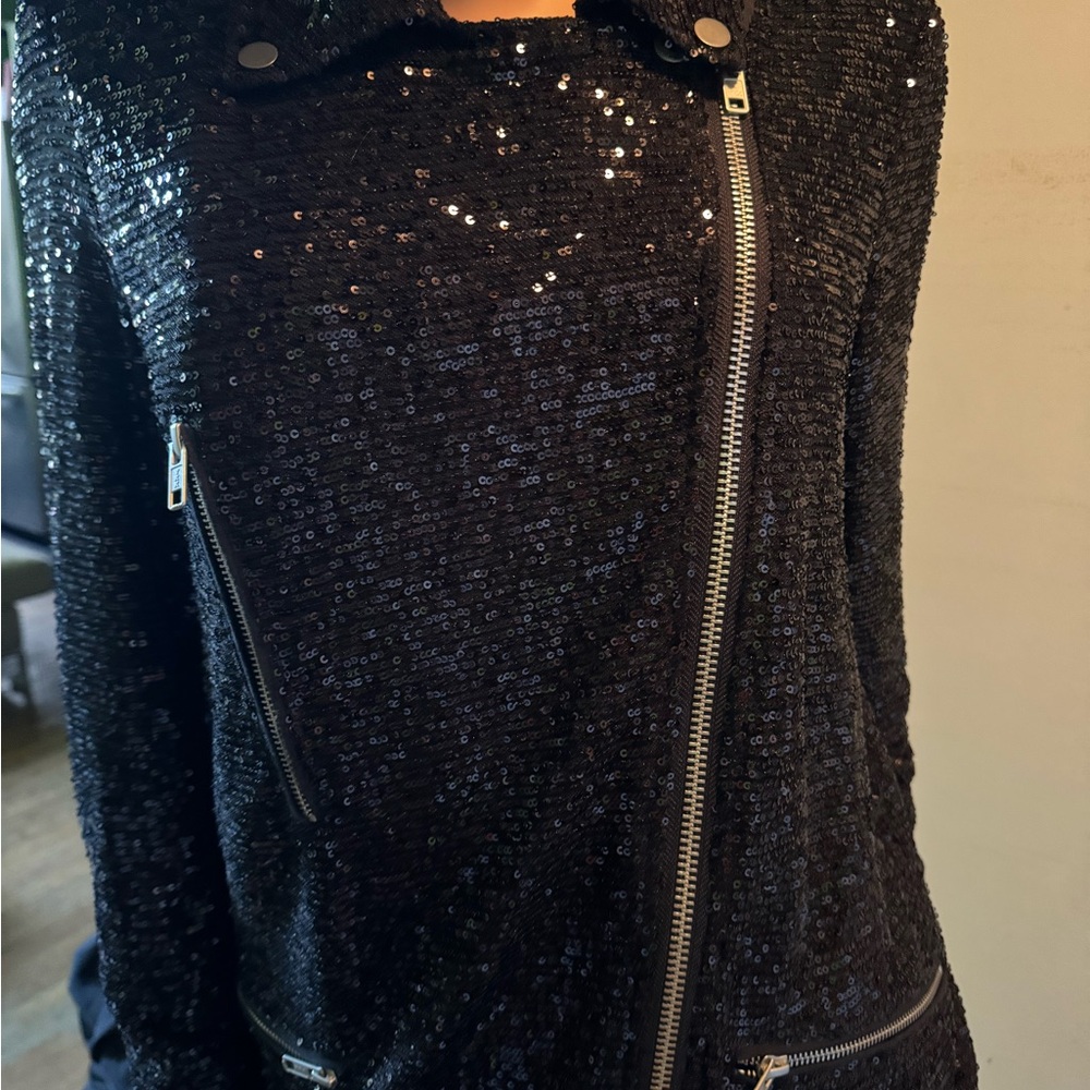 Free People/We The Free medium black sequined top - Picture 5 of 16